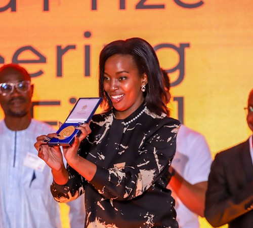 Kenyan computer programmer Esther Kimani, winner of the 2024 Africa Prize for Engineering Innovation