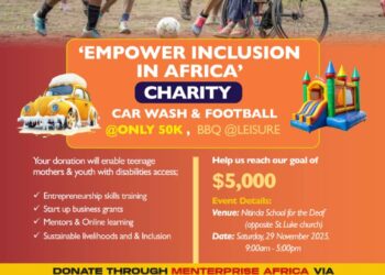 Menterprise Africa to crown 30-day fundraising campaign with charity activities on November 29