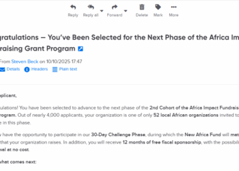 Fundraising Drive: For every US dollar you donate to Menterprise Africa this November 2025, the New Africa Fund will match it 1:1